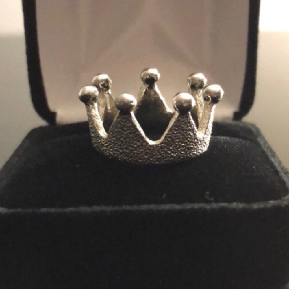 Silver Crown Ring